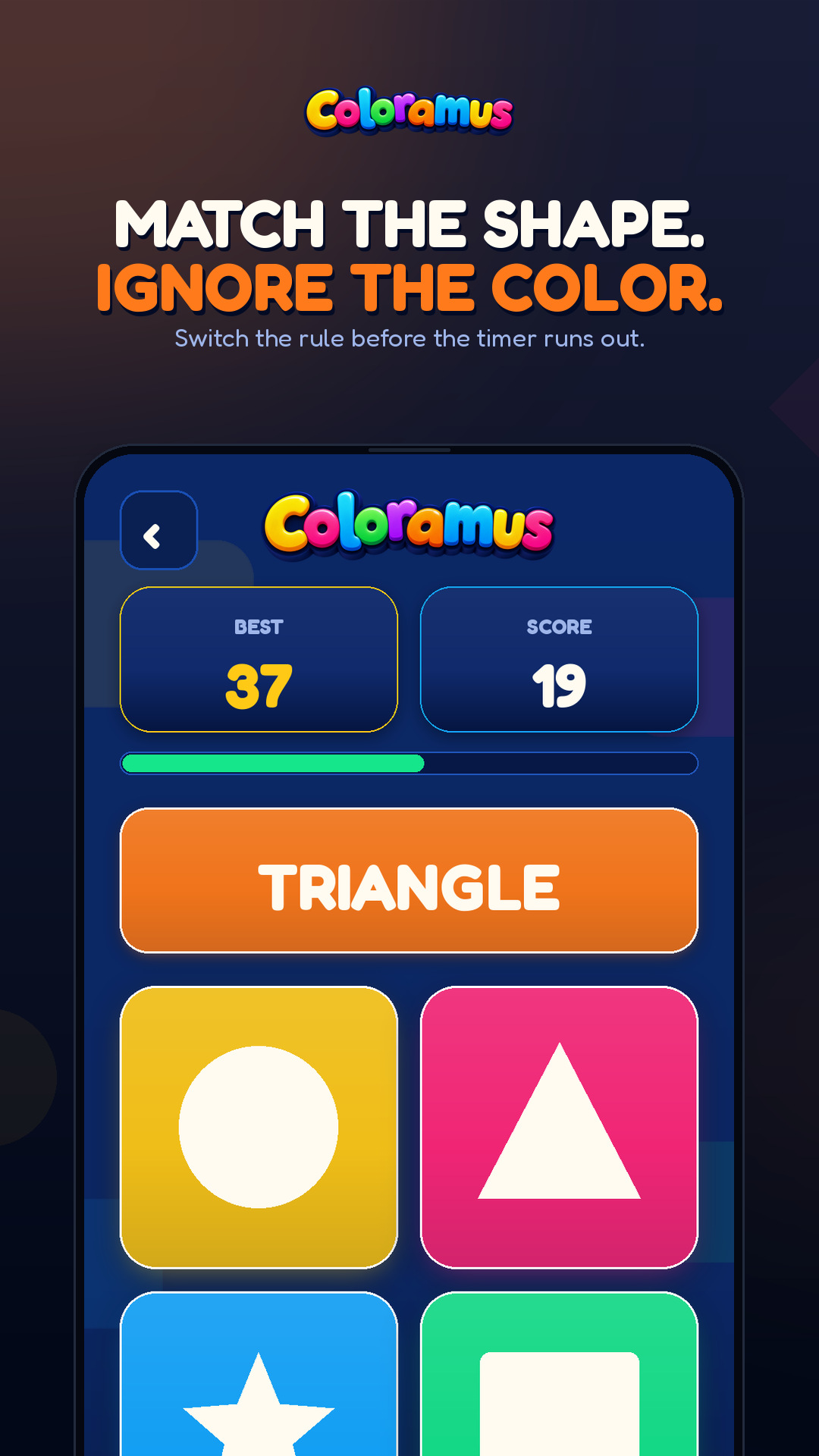 Match the shape in Coloramus